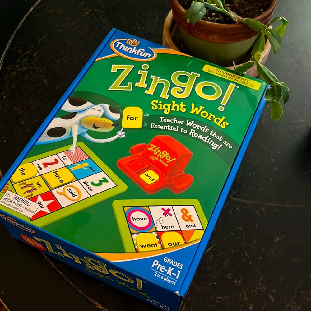 Zingo Sight Words